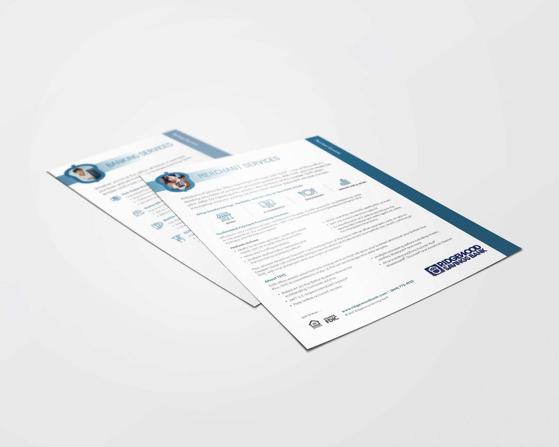 Business banking inserts