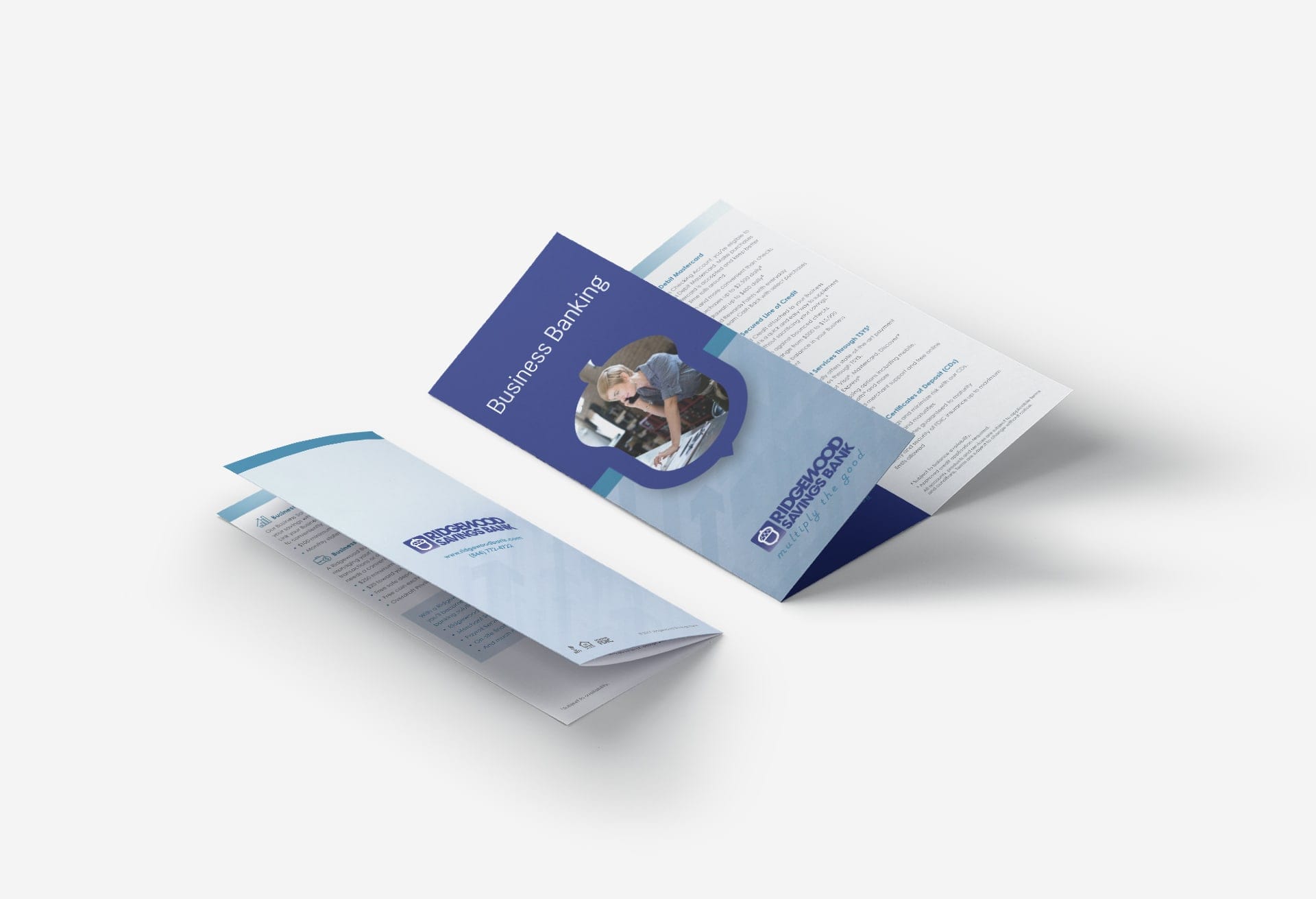 Business banking trifold